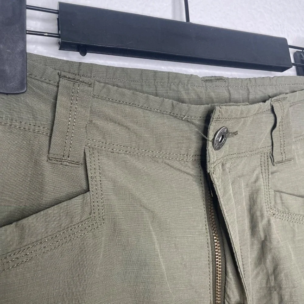 The North Face Mens Horizon Cargo Shorts Olive Green Ripstop Hiking Size 30